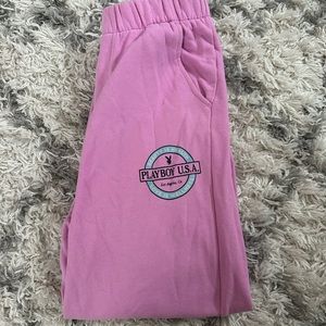 Pink Playboy sweatpants